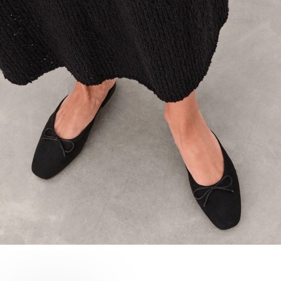 Flattered Malva Suede Ballet mules black - Picture 2 of 4